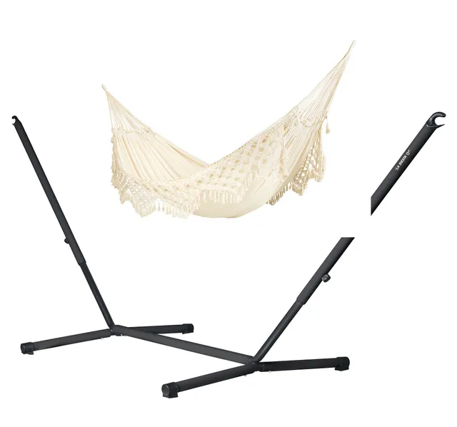 la-siesta-nautico-brazil-anthracite-latte-amaca-king-con-supporto-acciaio image 1