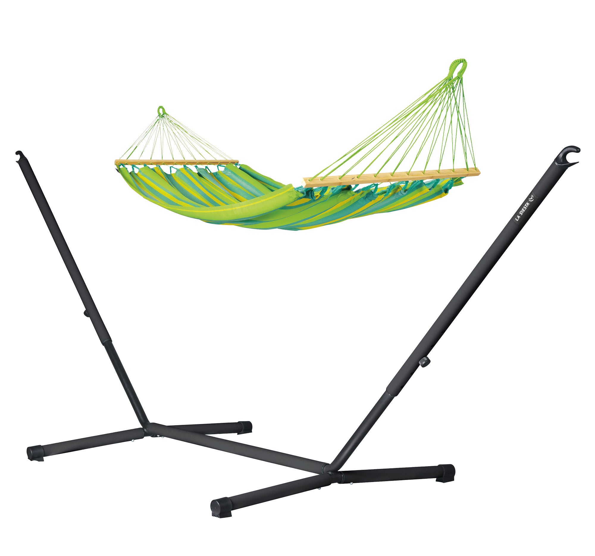 la-siesta-nautico-outdoor-r-set-amaca-a-bastone-supporto-acciaio-zincato image 4