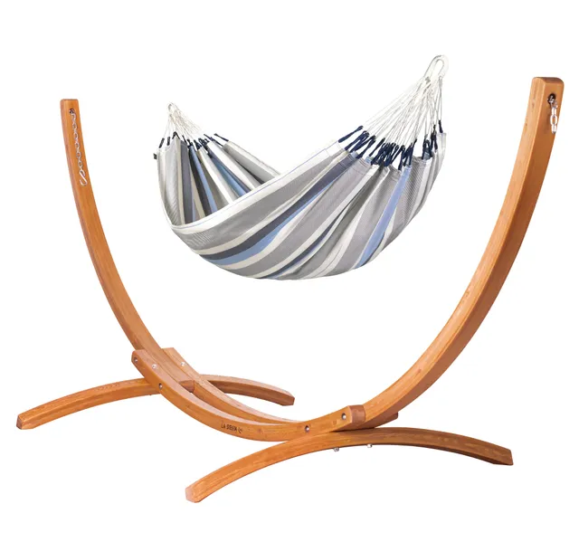 la-siesta-maera-outdoor-sea-salt-amaca-singola-outdoor-con-supporto-in-eucalipto image 1