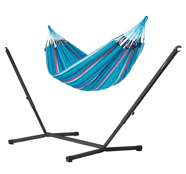 la-siesta-nautico-outdoor-anthracite-wave-amaca-king-outdoor-con-supporto-in-acc image 1