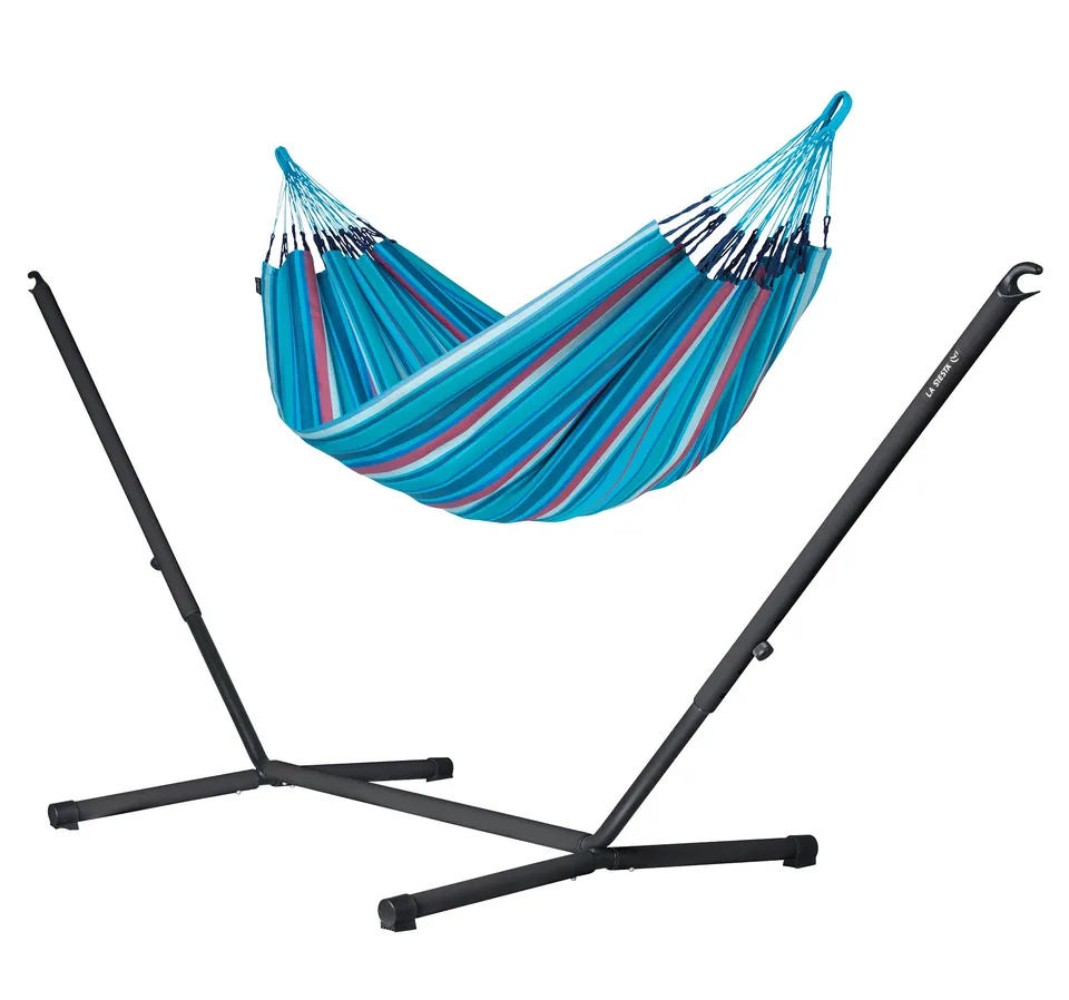 la-siesta-nautico-outdoor-anthracite-wave-amaca-king-outdoor-con-supporto-in-acc image 1