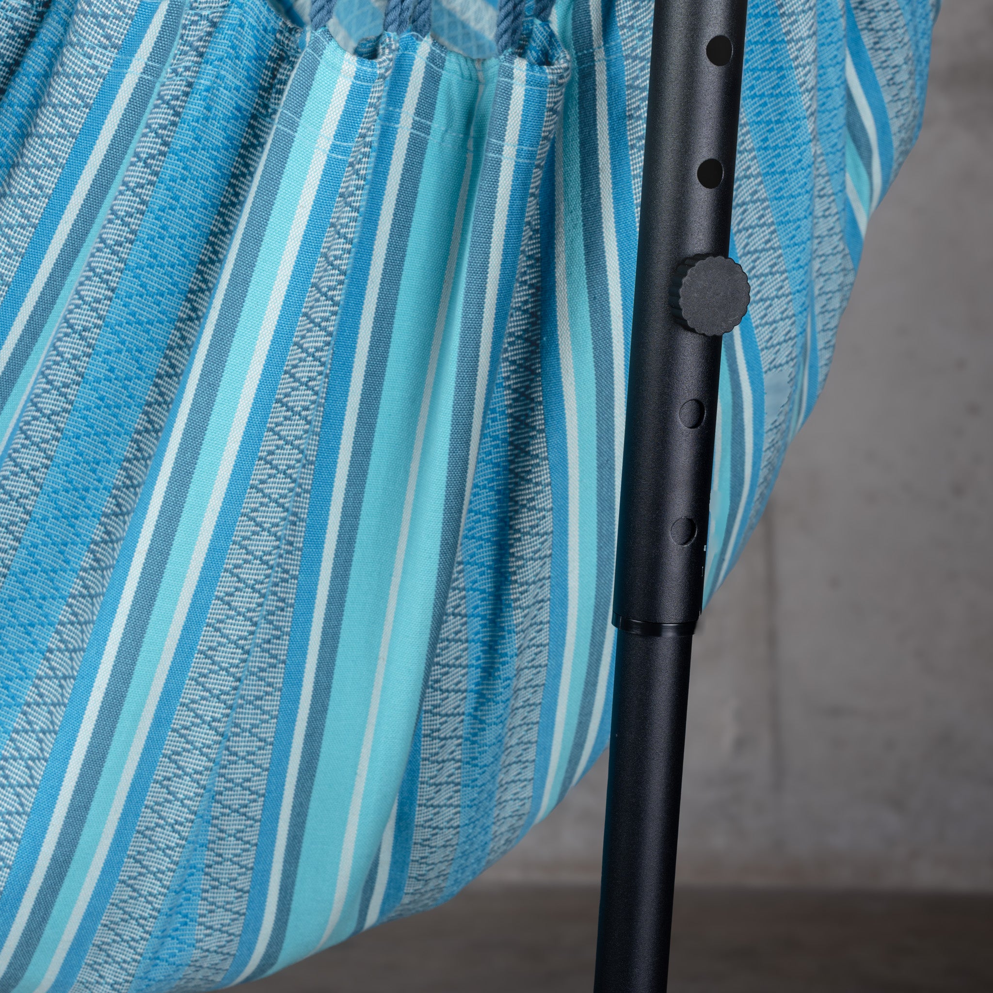 la-siesta-fiji-organic-azure-poltrona-sospesa-basic-con-supporto-acciaio image 3