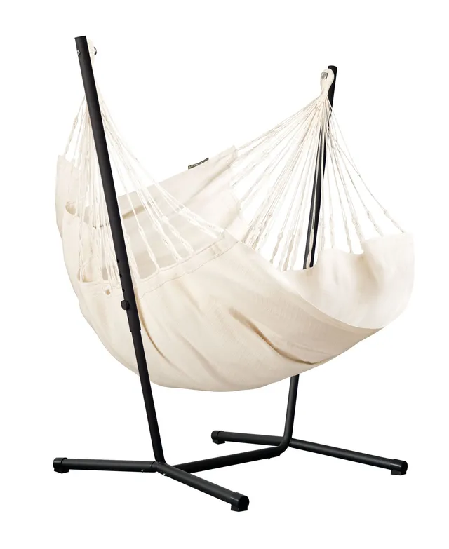 la-siesta-fiji-organic-latte-poltrona-sospesa-basic-con-supporto-acciaio image 1