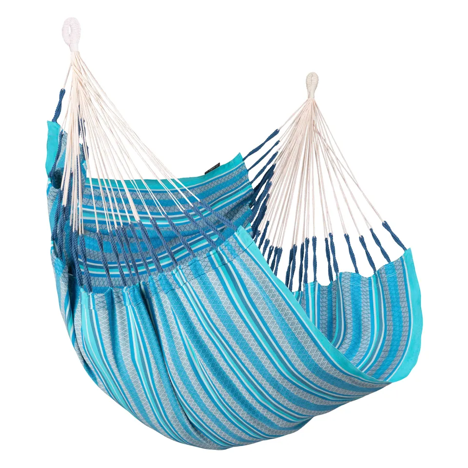 la-siesta-cumbia-organic-azure-poltrona-sospesa-basic-in-cotone-biologico image 1
