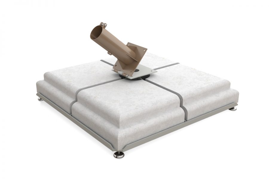 poggesi-base-90-90-cm-con-4-pesi-in-cemento-e-supporto-inclinabile-alae image 1