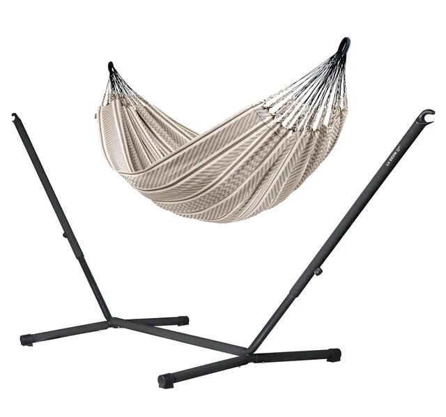 la-siesta-nautico-colombia-anthracite-zebra-amaca-doppia-cotone-bio-supporto image 1