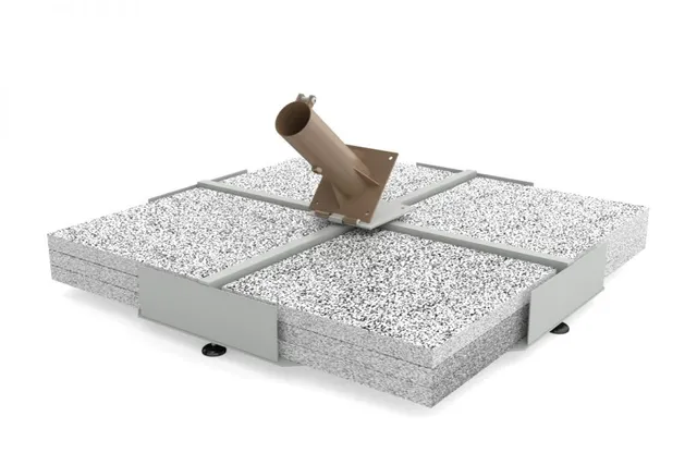 poggesi-base-107-107-cm-con-12-mattonelle-sassi-e-supporto-inclinabile image 1