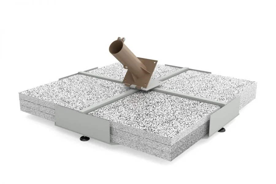 poggesi-base-107-107-cm-con-12-mattonelle-sassi-e-supporto-inclinabile image 1