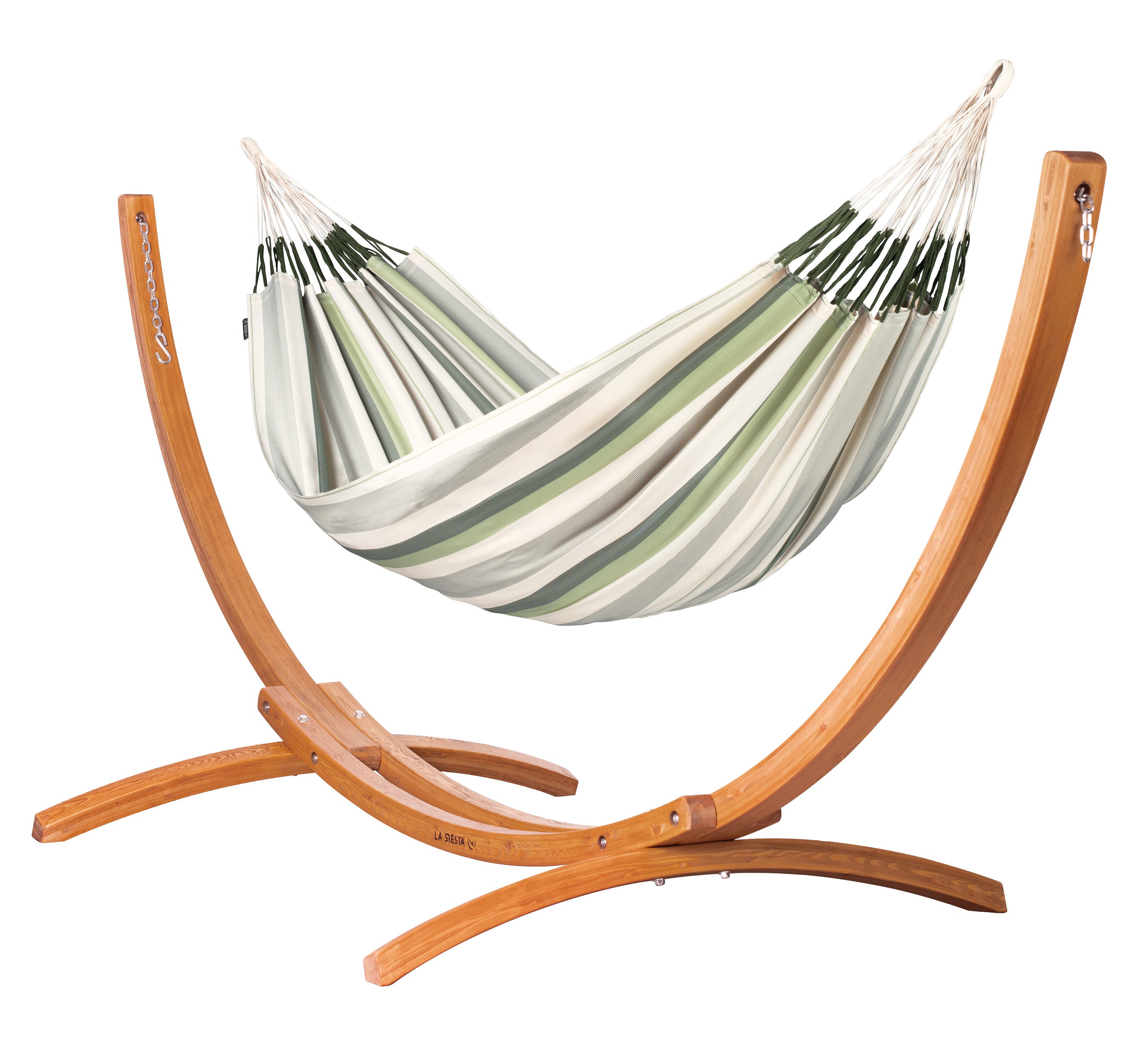 la-siesta-maera-outdoor-cedar-set-amaca-doppia-outdoor-con-supporto-in-eucalipto image 1