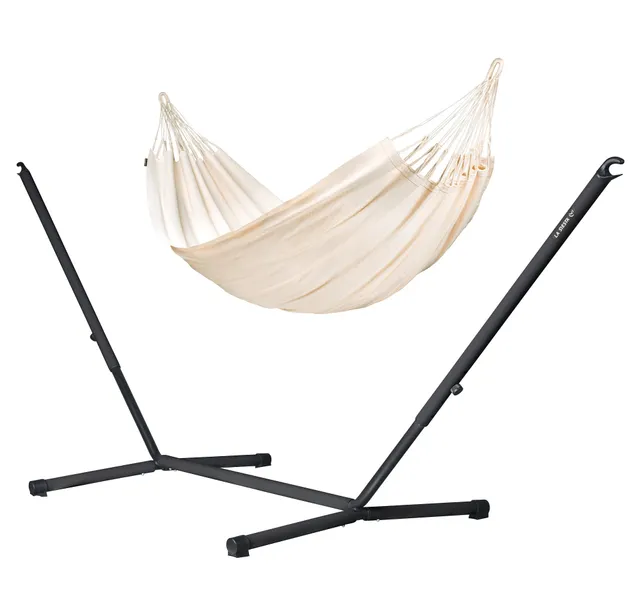 la-siesta-nautico-organic-anthracite-latte-amaca-doppia-bio-con-supporto image 1