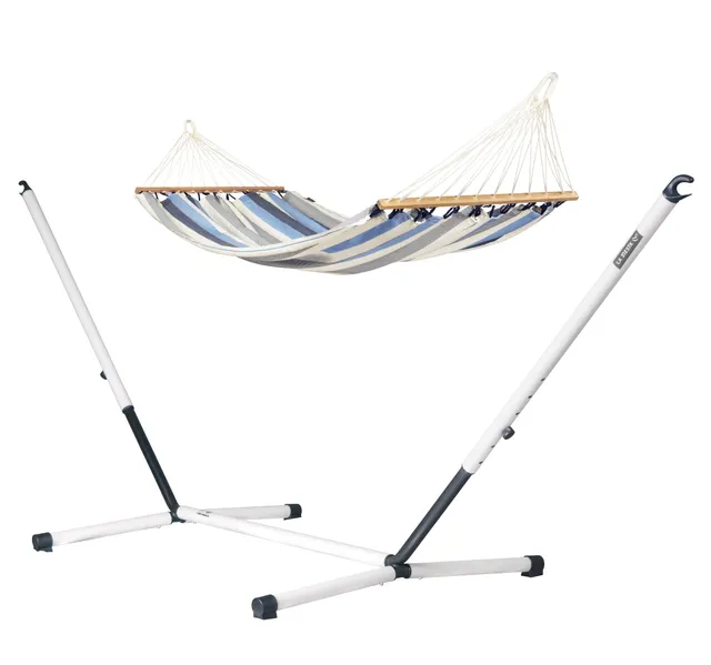 la-siesta-nautico-outdoor-r-set-amaca-a-bastone-supporto-acciaio-zincato image 1