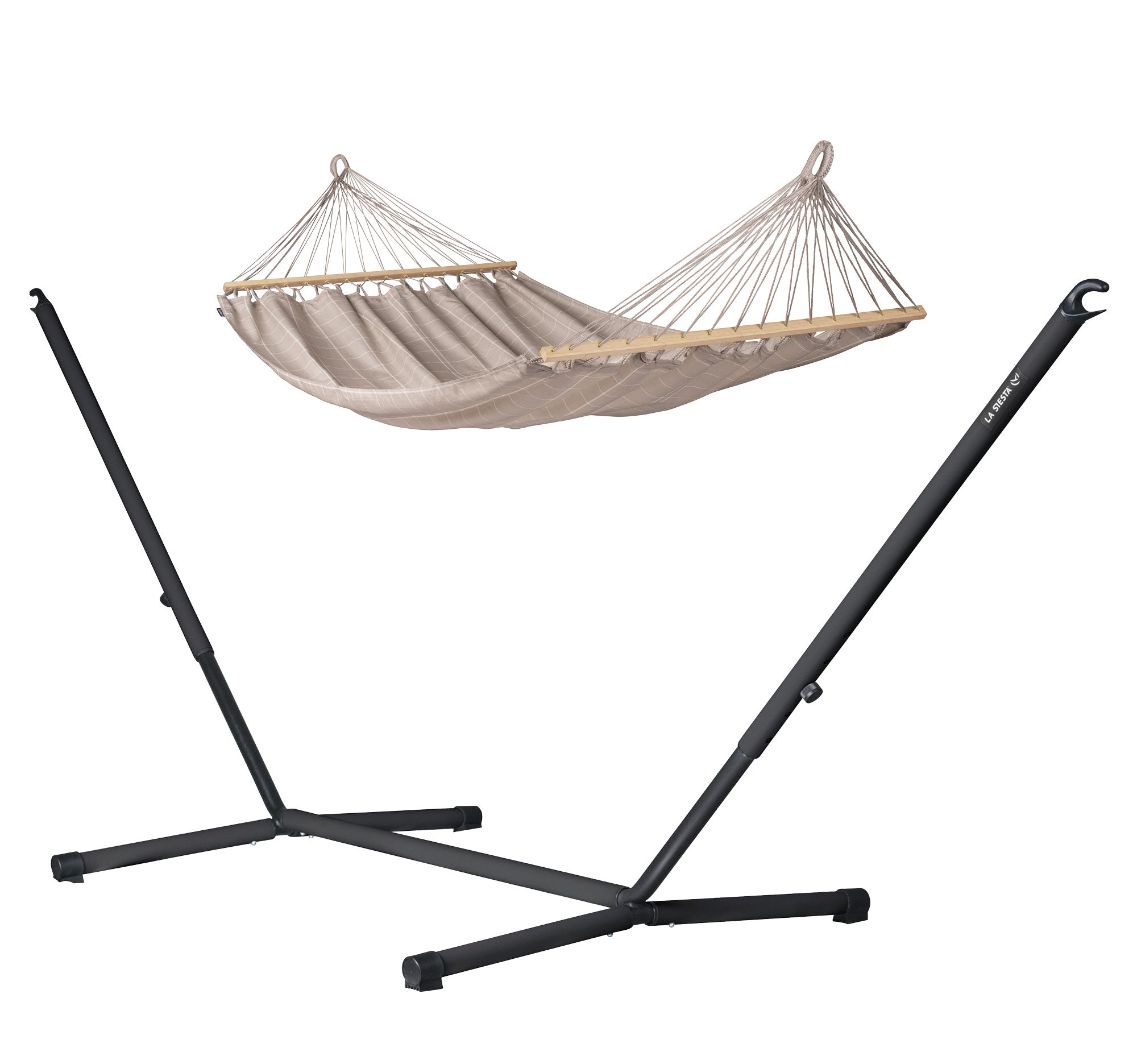 la-siesta-nautico-outdoor-r-set-amaca-a-bastone-supporto-acciaio-zincato image 2