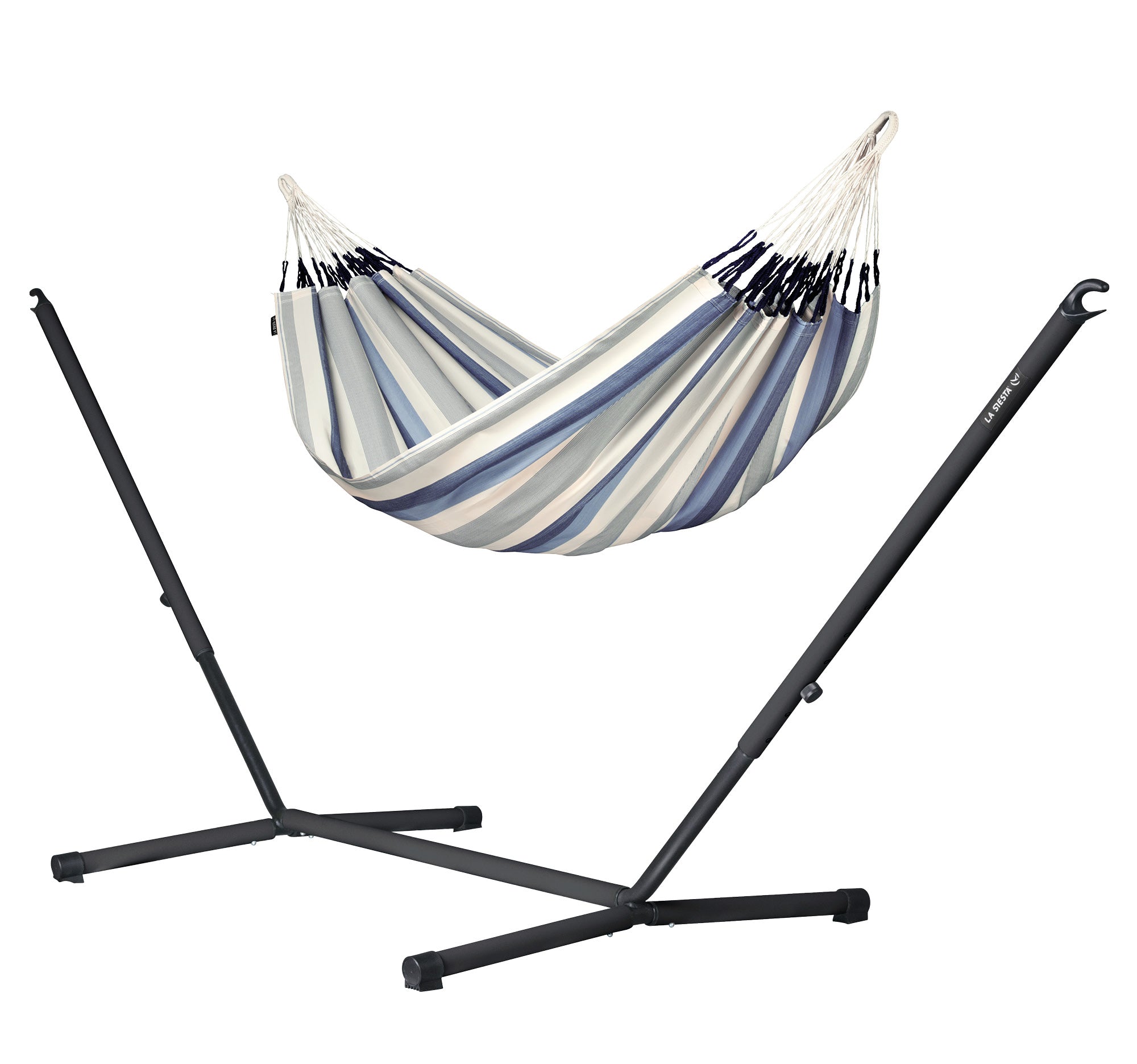 la-siesta-nautico-outdoor-anthracite-sea-salt-amaca-singola-con-supporto image 1