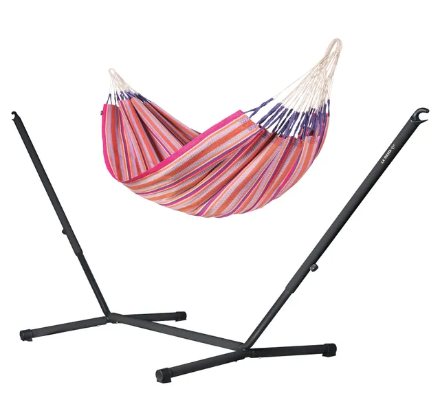 la-siesta-nautico-organic-anthracite-flamingo-amaca-doppia-bio-con-supporto-acci image 1