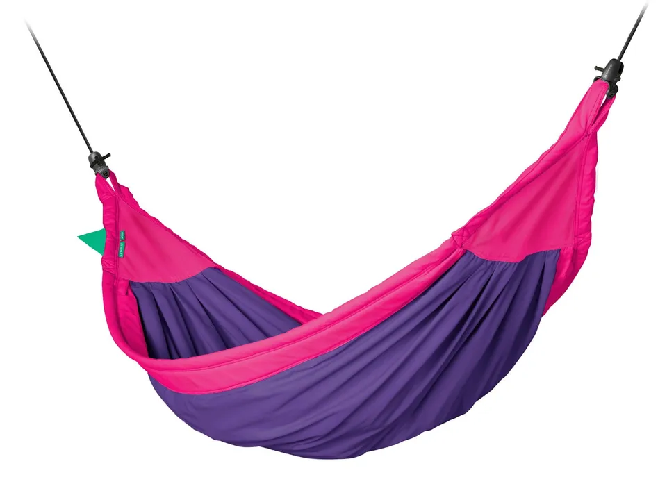la-siesta-moki-lilly-amaca-imbottita-per-bambini-in-cotone-biologico-lilla-rosa image 1