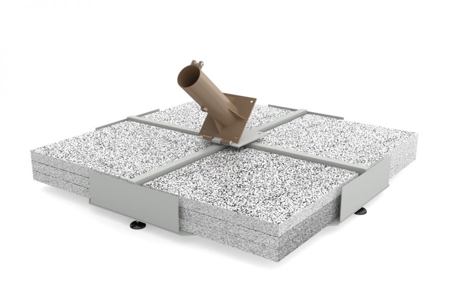 poggesi-base-107-107-cm-con-12-mattonelle-sassi-e-supporto-inclinabile image 1