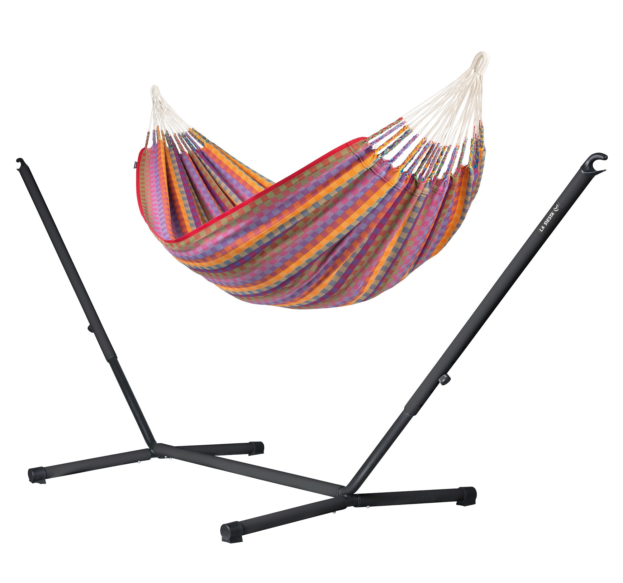 la-siesta-nautico-colombia-anthracite-flowers-amaca-king-cotone-bio-con-supporto image 1