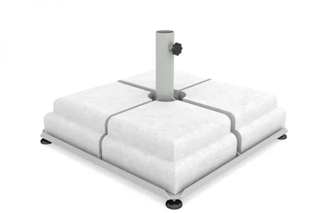 poggesi-base-in-ferro-70x70-cm-con-4-pesi-in-cemento image 1