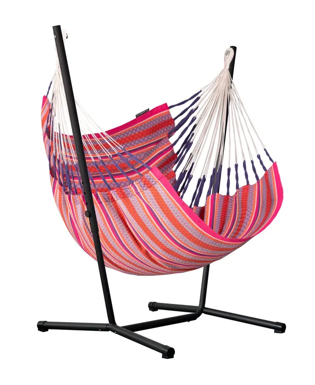 la-siesta-fiji-organic-flamingo-poltrona-sospesa-comfort-con-supporto-acciaio image 1